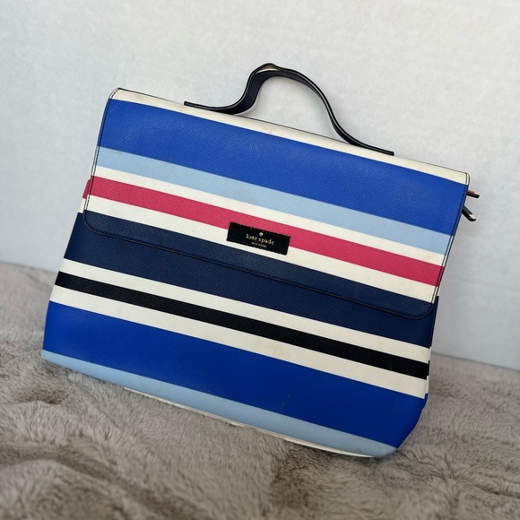 Kate Spade Blue Striped Women's travel, accessory bag - Picture 1 of 6